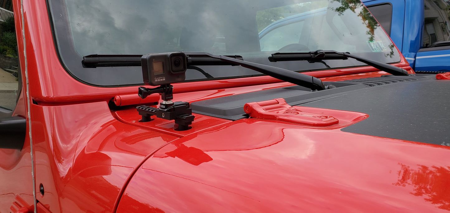 Wrangler JL/Gladiator Picatinny Rail Gropro Mount Platform [Action Camera & Universal Mounting System]