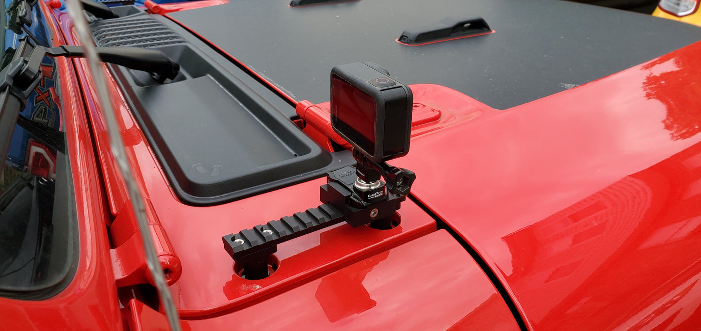 Wrangler JL/Gladiator Picatinny Rail Gropro Mount Platform [Action Camera & Universal Mounting System]