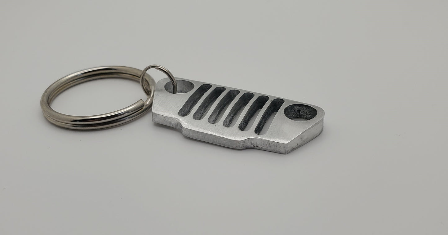 Wrangler TJ 4x4 Offroad Grille Keychain-USA CNC Metal